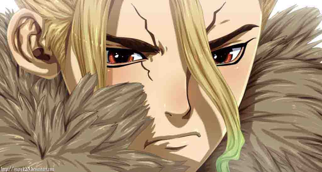 Dr. Stone Manga Chapter 6 page 17 - Taiju Vs. Tsukasa scene