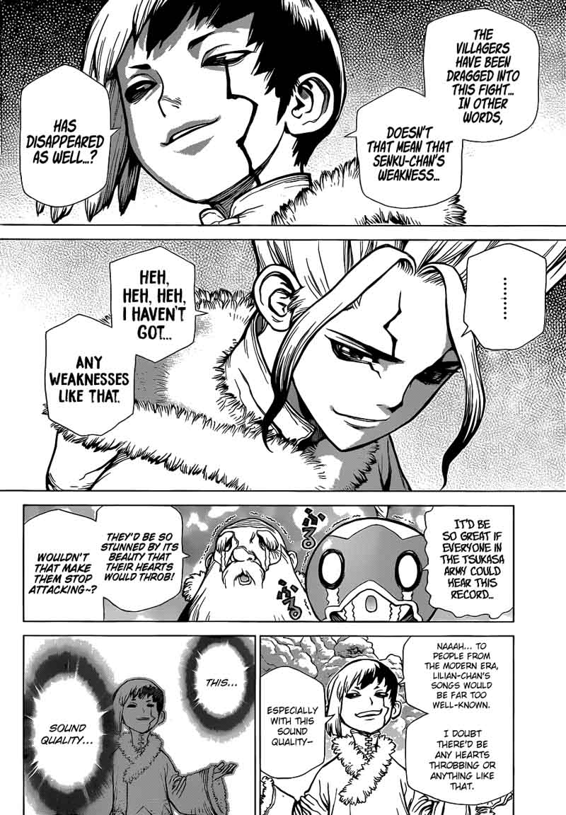 Dr. Stone Manga Chapter 60 page 15 - Angel's Song, Devil's Whisper scene