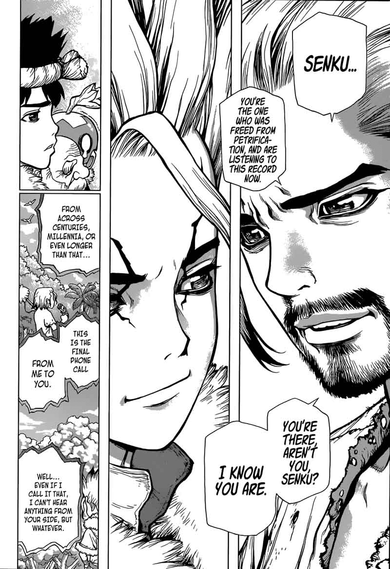 Dr. Stone Manga Chapter 60 page 8 - Angel's Song, Devil's Whisper scene