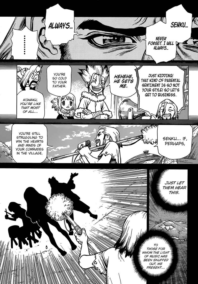 Dr. Stone Manga Chapter 60 page 9 - Angel's Song, Devil's Whisper scene