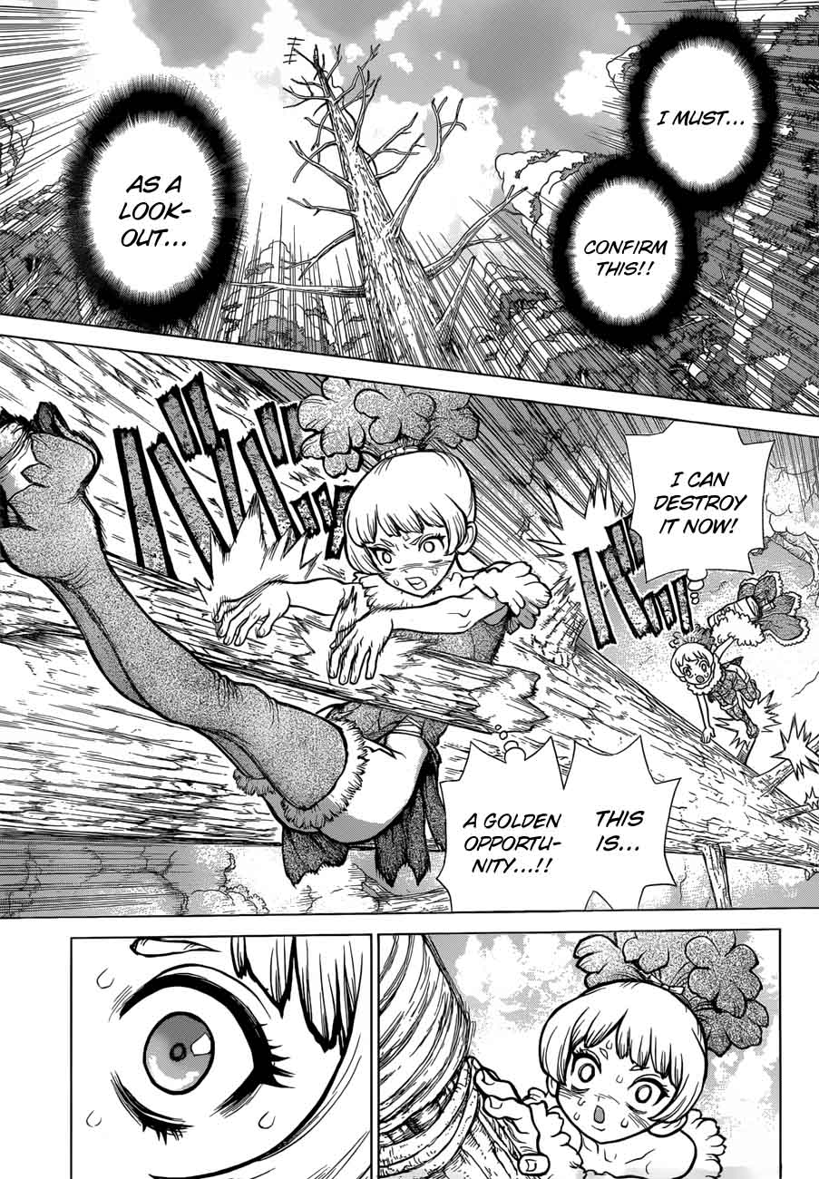 Dr. Stone Manga Chapter 63 page 15 - Information Warfare scene