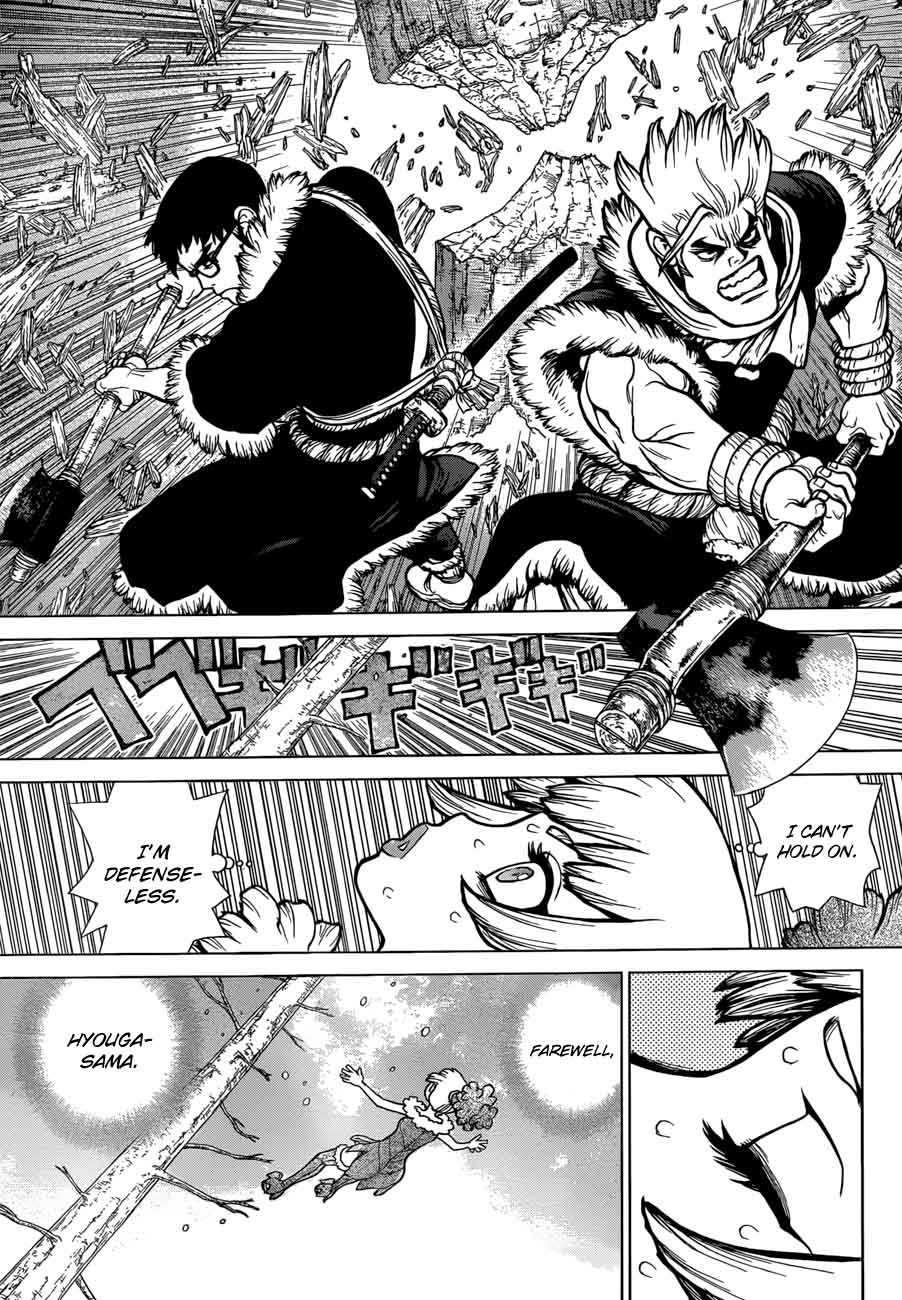 Dr. Stone Manga Chapter 63 page 17 - Information Warfare scene