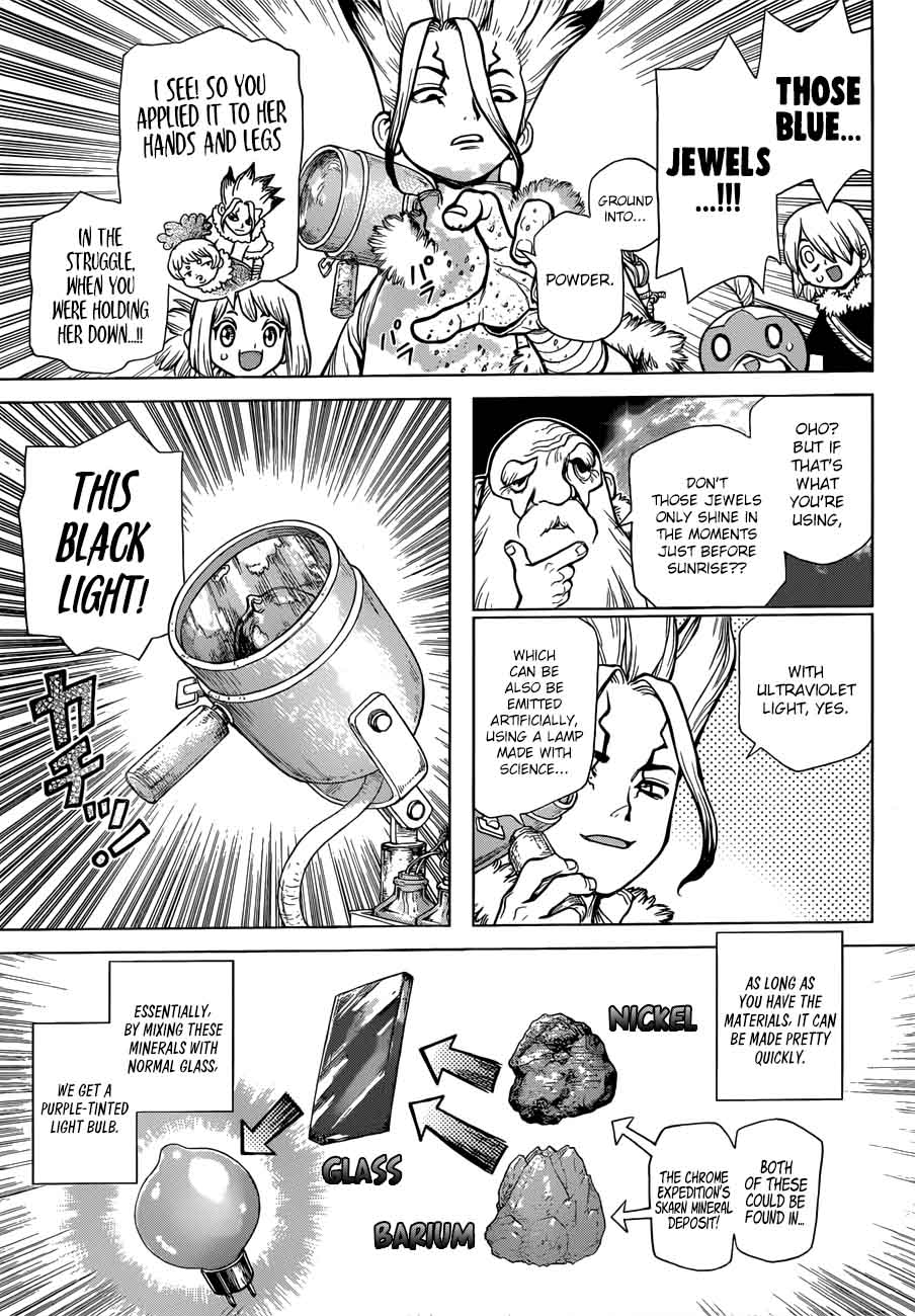 Dr. Stone Manga Chapter 63 page 3 - Information Warfare scene