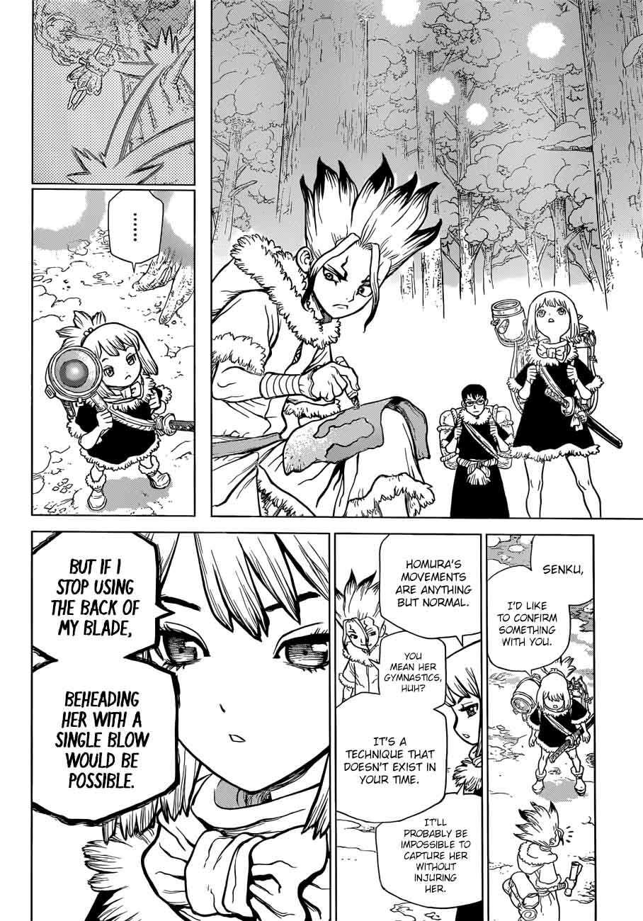 Dr. Stone Manga Chapter 63 page 4 - Information Warfare scene