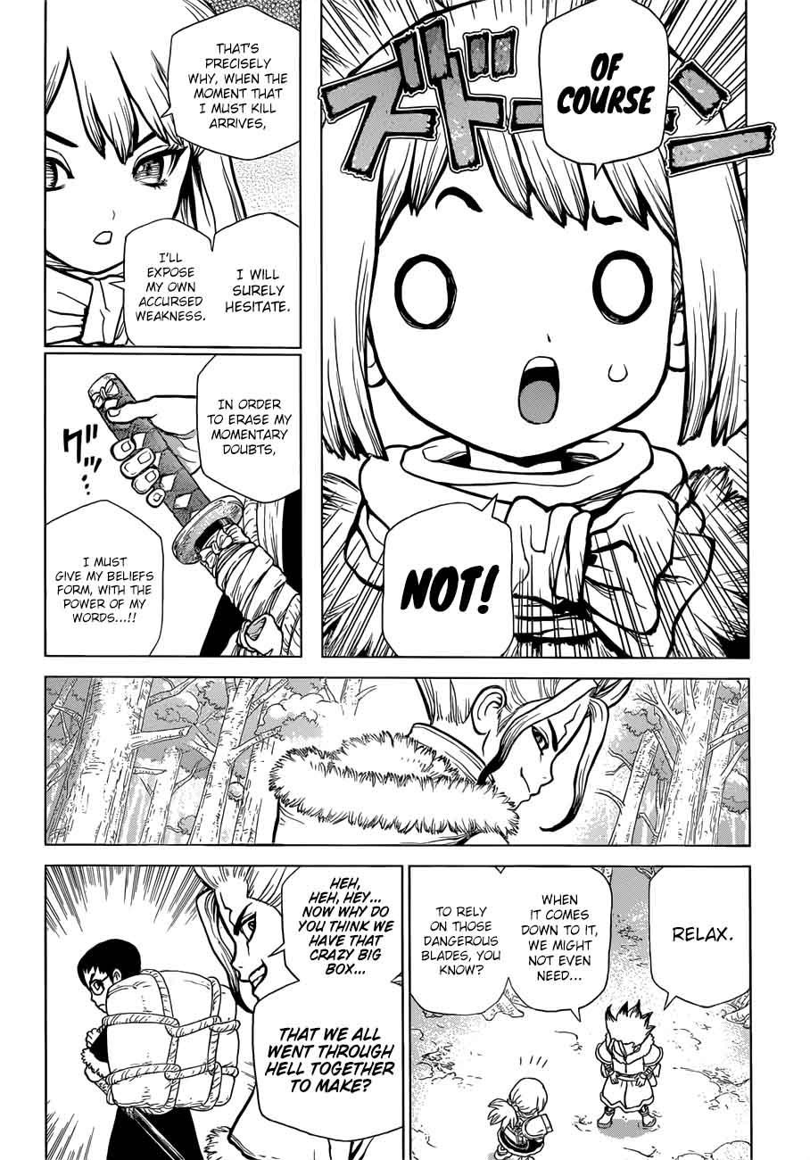Dr. Stone Manga Chapter 63 page 6 - Information Warfare scene