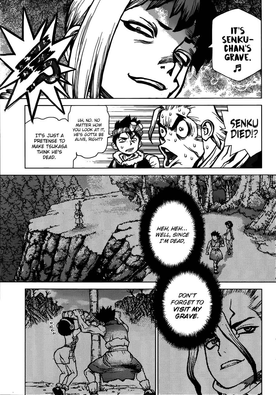 Dr. Stone Manga Chapter 64 page 8 - Hotline scene