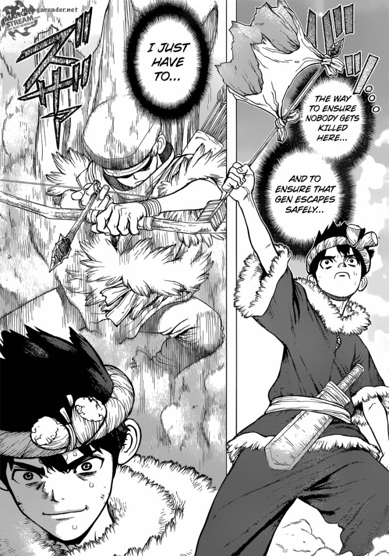 Dr. Stone Manga Chapter 67 page 9 - Full Mobilization scene