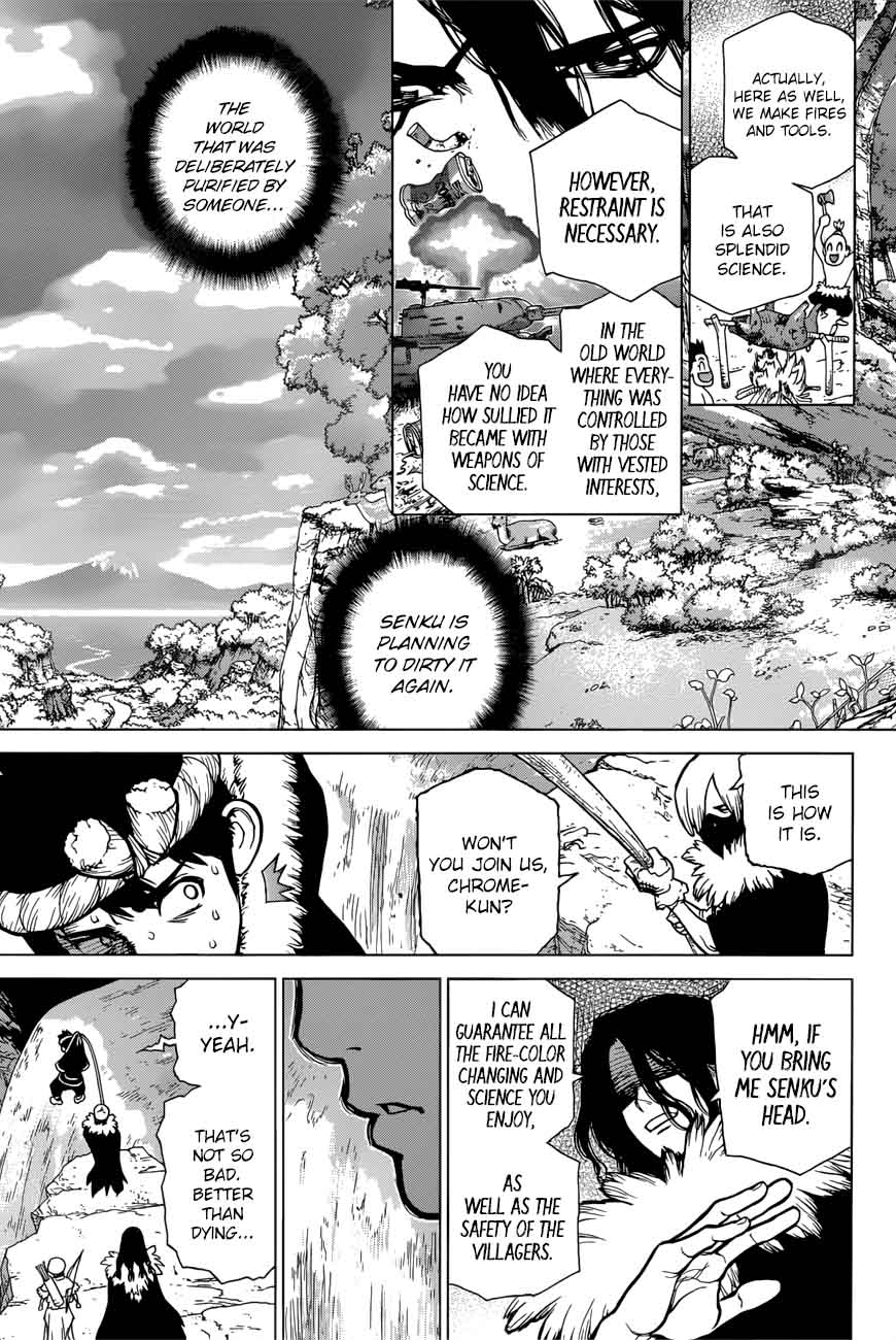 Dr. Stone Manga Chapter 68 page 10 - Flames of Revolution scene