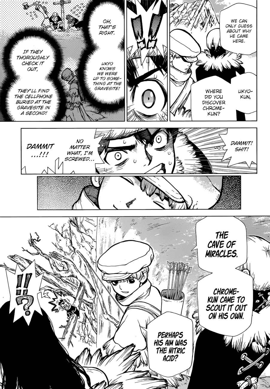 Dr. Stone Manga Chapter 68 page 14 - Flames of Revolution scene