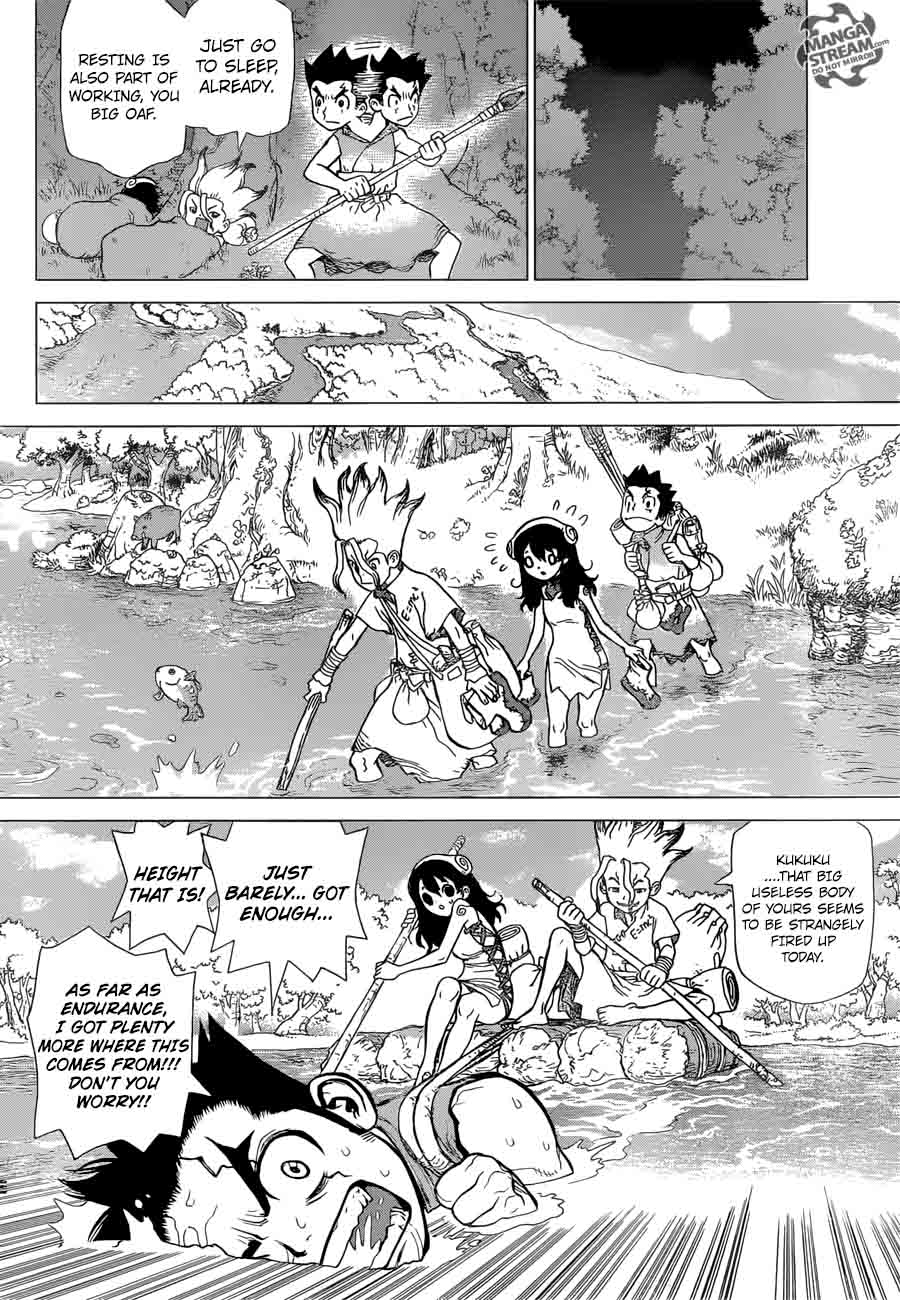 Dr. Stone Manga Chapter 7 page 10 - The Gunpowder Adventure scene