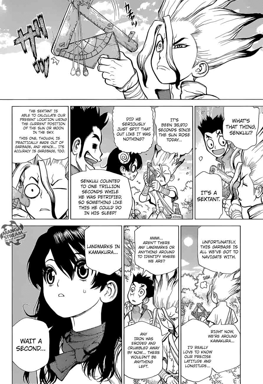 Dr. Stone Manga Chapter 7 page 3 - The Gunpowder Adventure scene