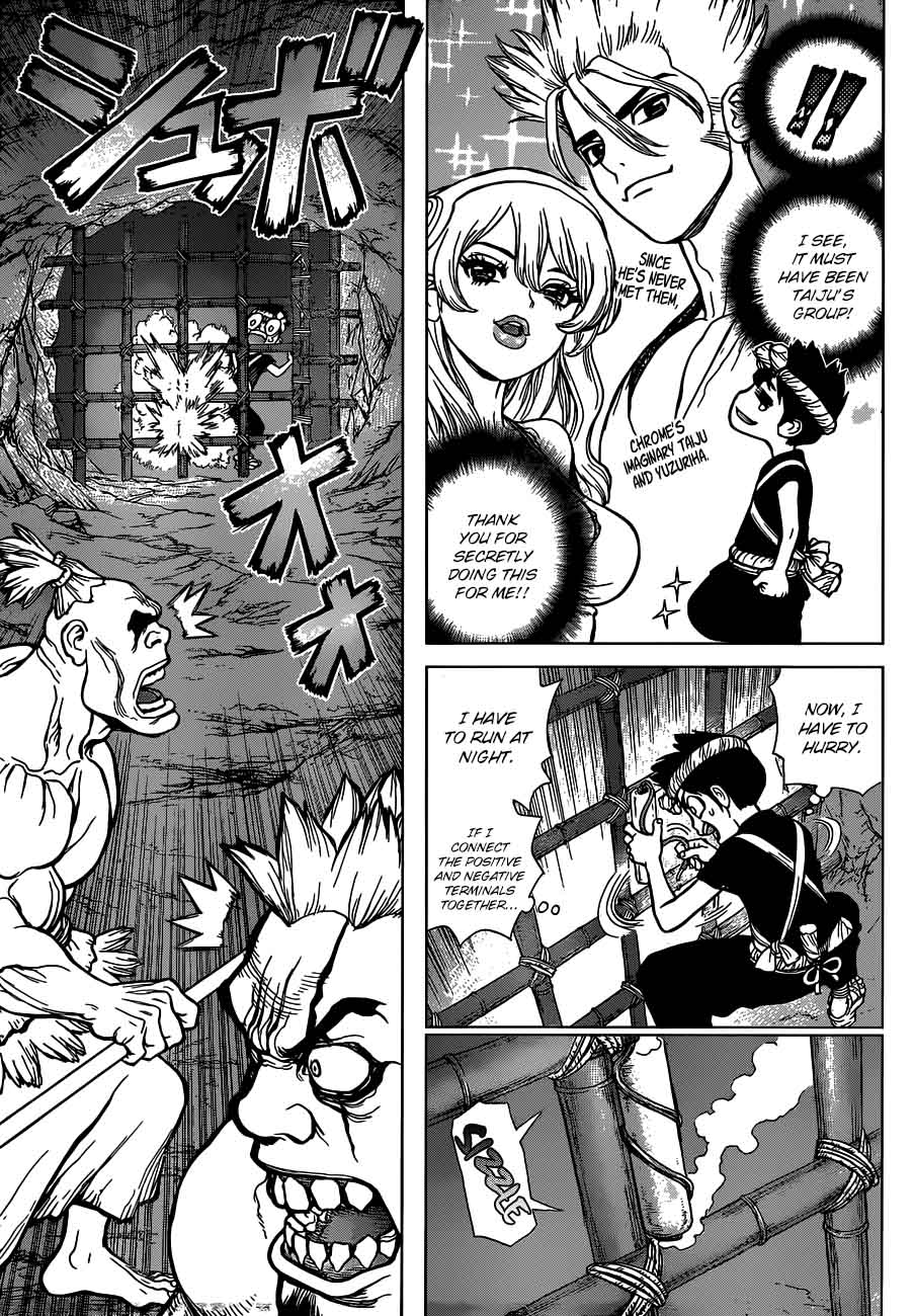 Dr. Stone Manga Chapter 71 page 10 - Prison Break scene