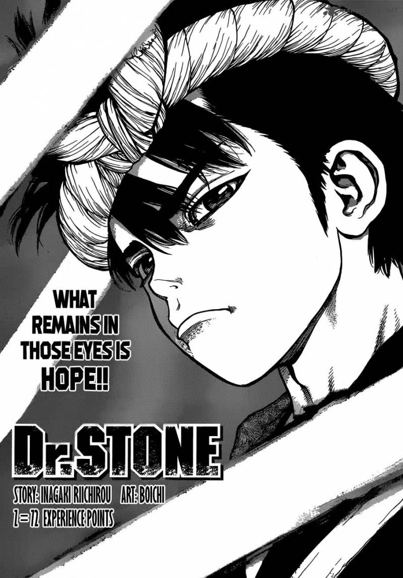 Dr. Stone Manga Chapter 72 page 1 - Experience Points scene