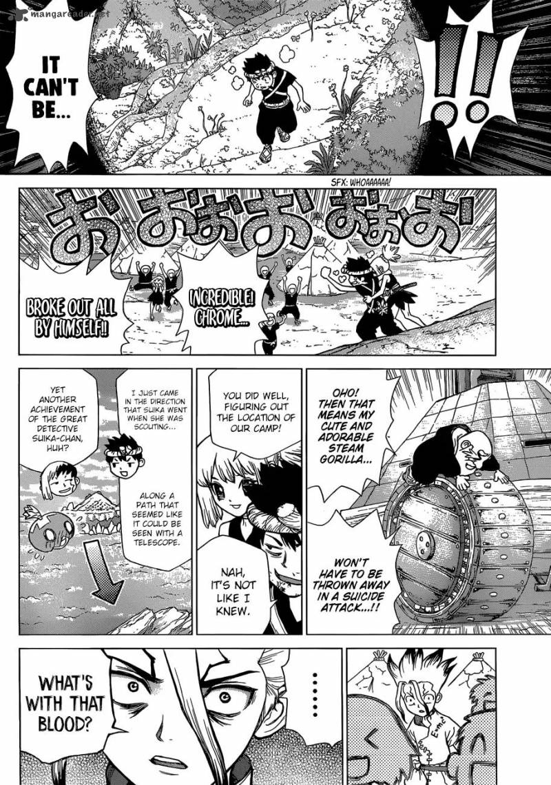 Dr. Stone Manga Chapter 72 page 14 - Experience Points scene