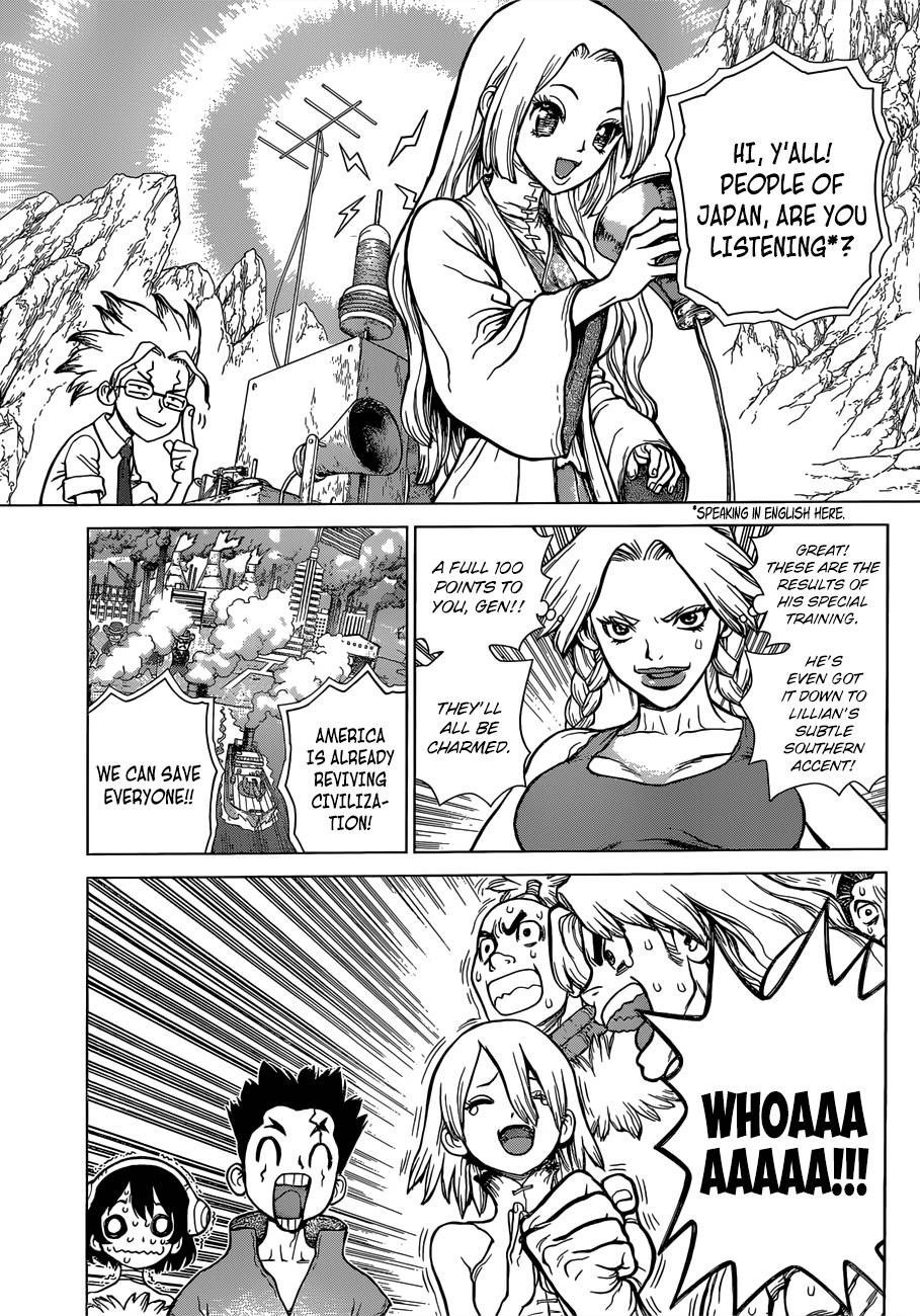 Dr. Stone Manga Chapter 73 page 6 - Top-Secret Mission scene