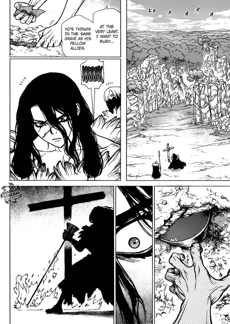 Dr. Stone Manga Chapter 74 page 13 - Fateful 20 Seconds scene