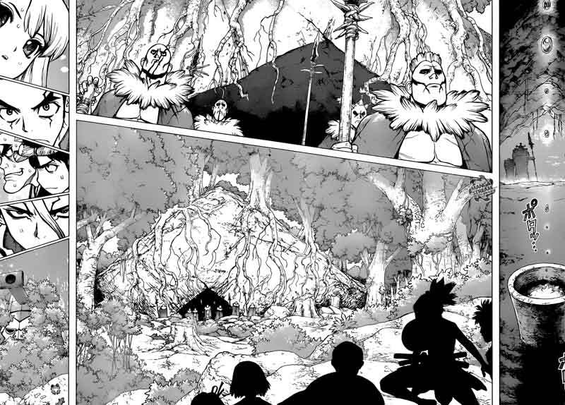 Dr. Stone Manga Chapter 74 page 15 - Fateful 20 Seconds scene