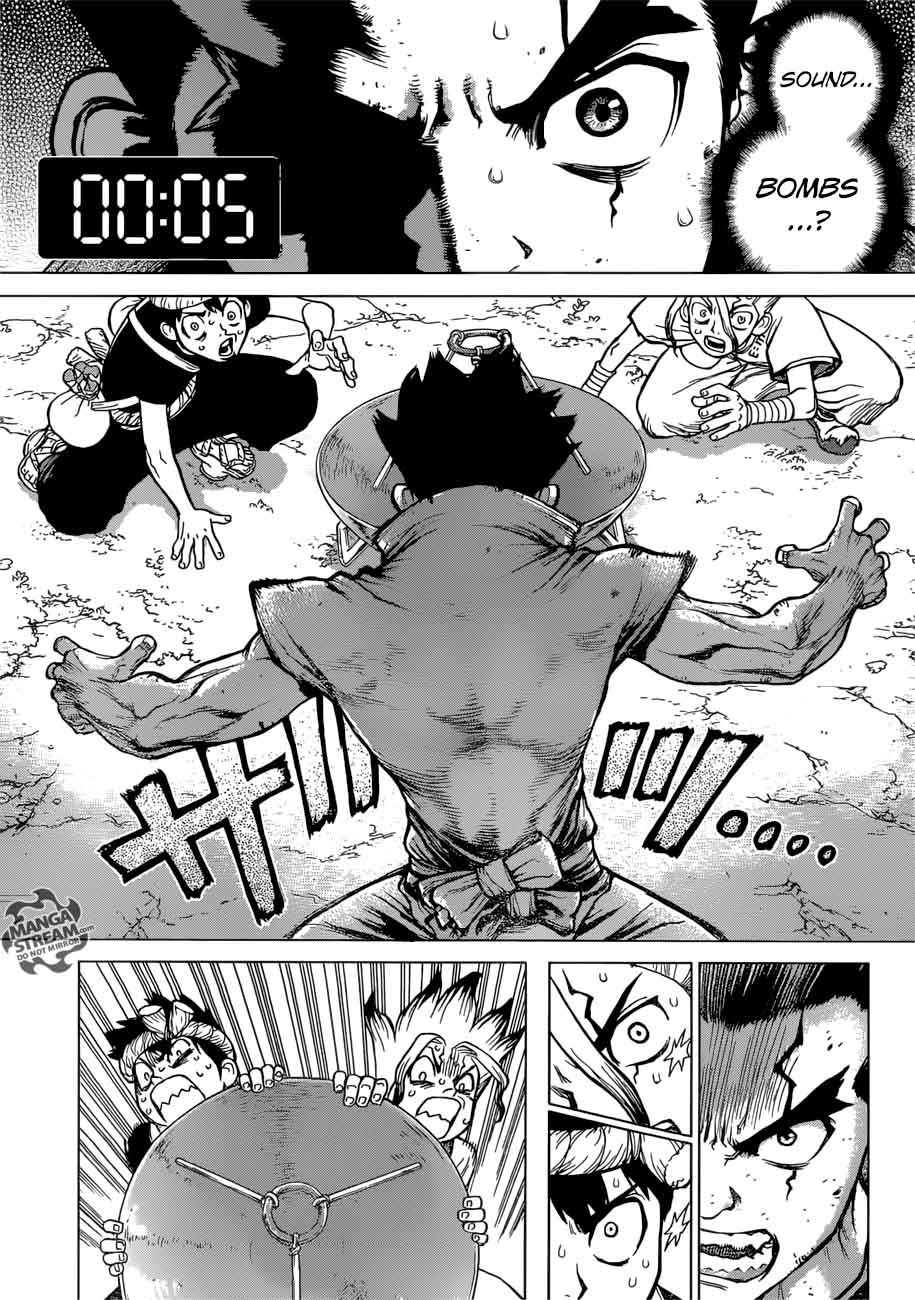 Dr. Stone Manga Chapter 75 page 13 - 20-Second Countdown scene
