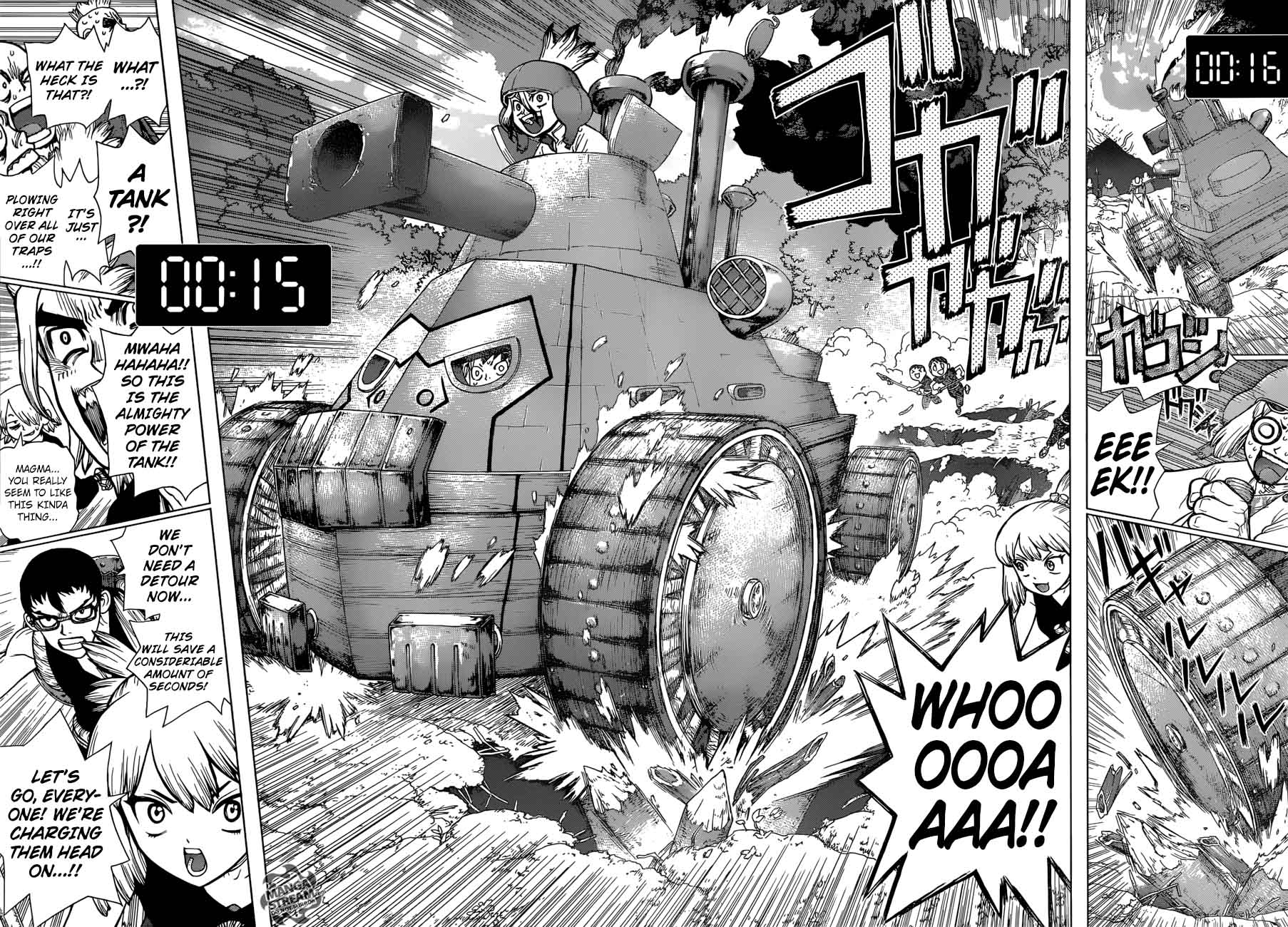 Dr. Stone Manga Chapter 75 page 3 - 20-Second Countdown scene