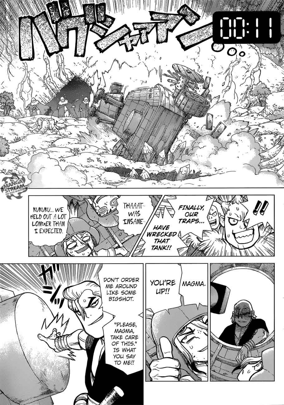 Dr. Stone Manga Chapter 75 page 7 - 20-Second Countdown scene