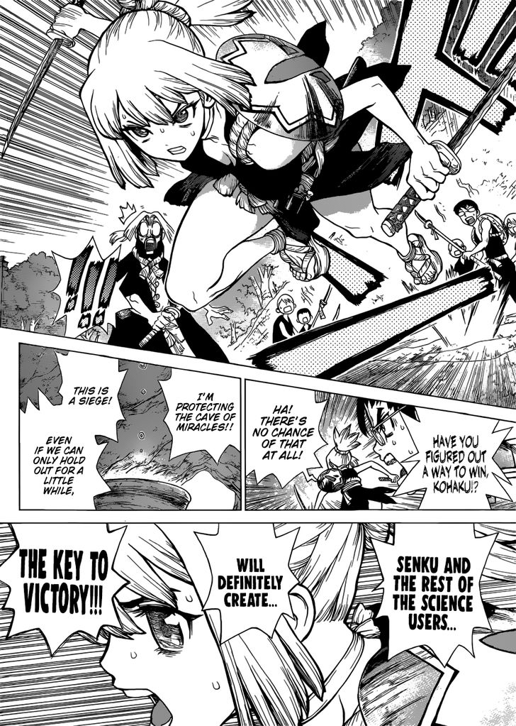 Dr. Stone Manga Chapter 76 page 14 - Final Battle scene