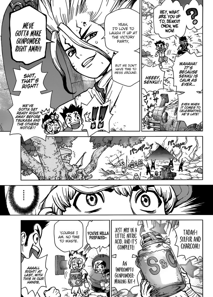 Dr. Stone Manga Chapter 76 page 3 - Final Battle scene