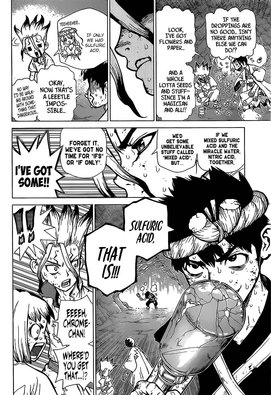 Dr. Stone Manga Chapter 77 page 12 - The Power of Science scene