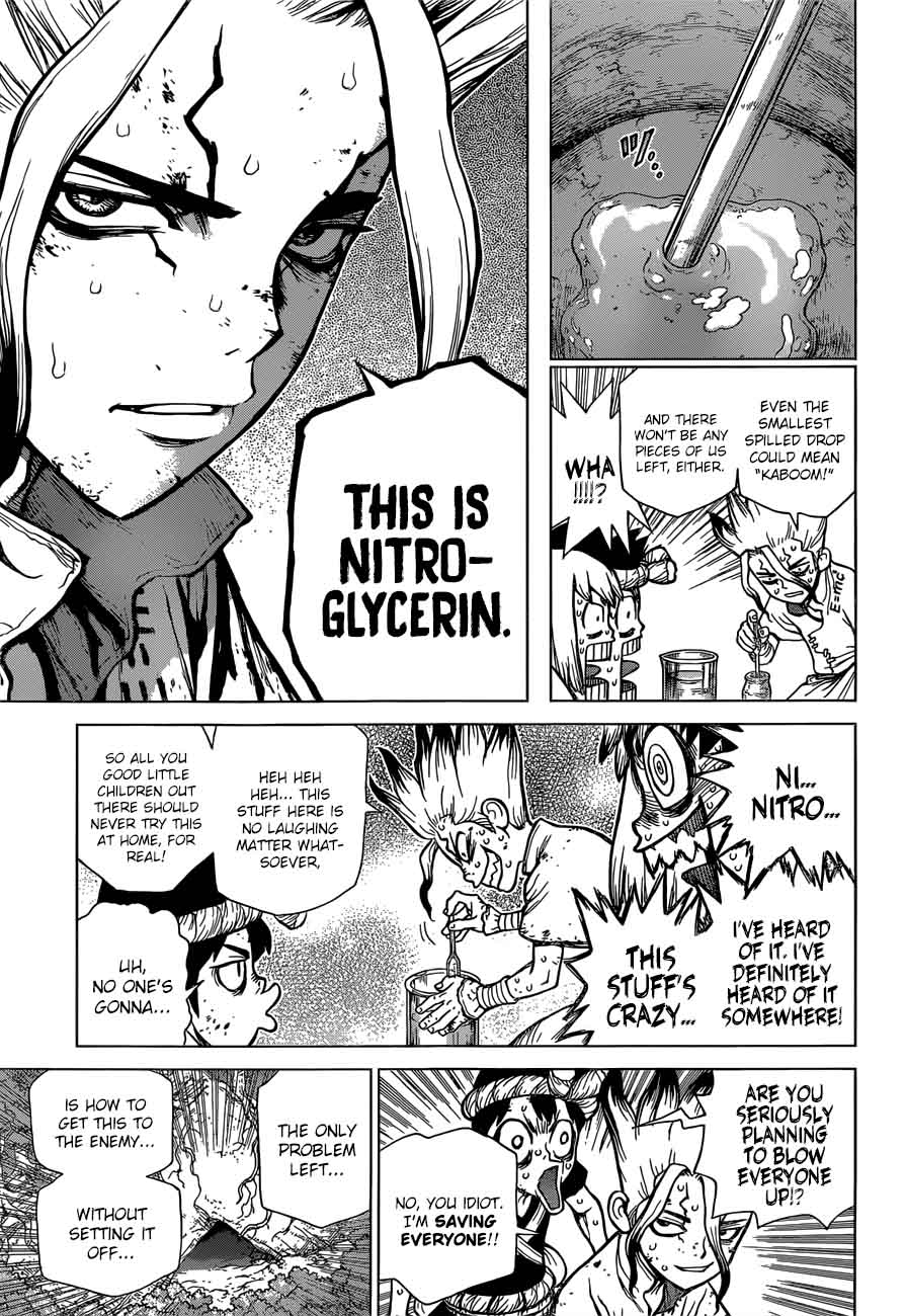 Dr. Stone Manga Chapter 77 page 17 - The Power of Science scene