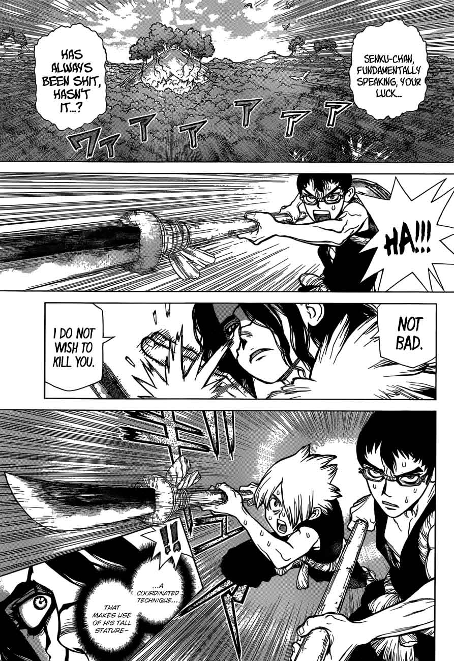 Dr. Stone Manga Chapter 77 page 9 - The Power of Science scene