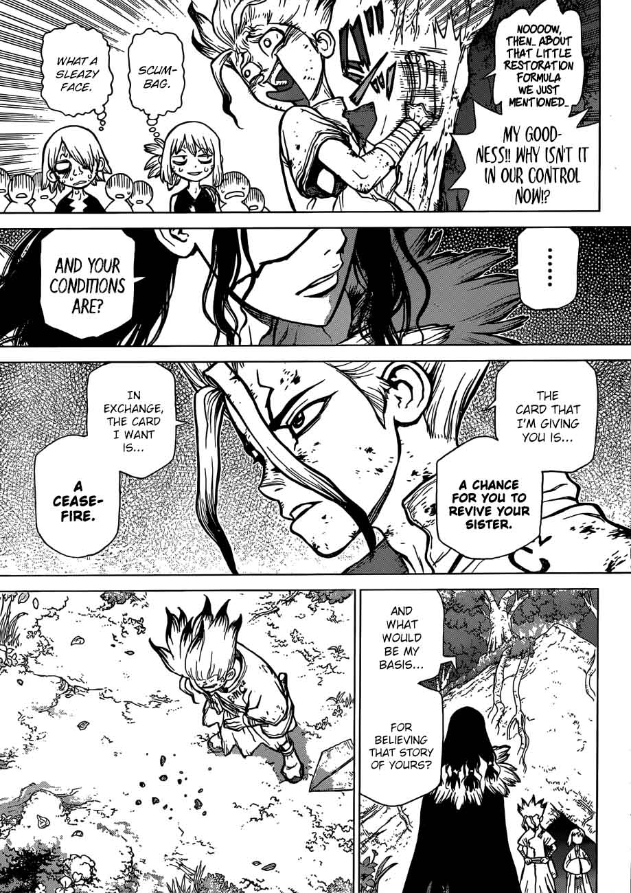 Dr. Stone Manga Chapter 78 page 12 - That Which Destroys or Saves scene