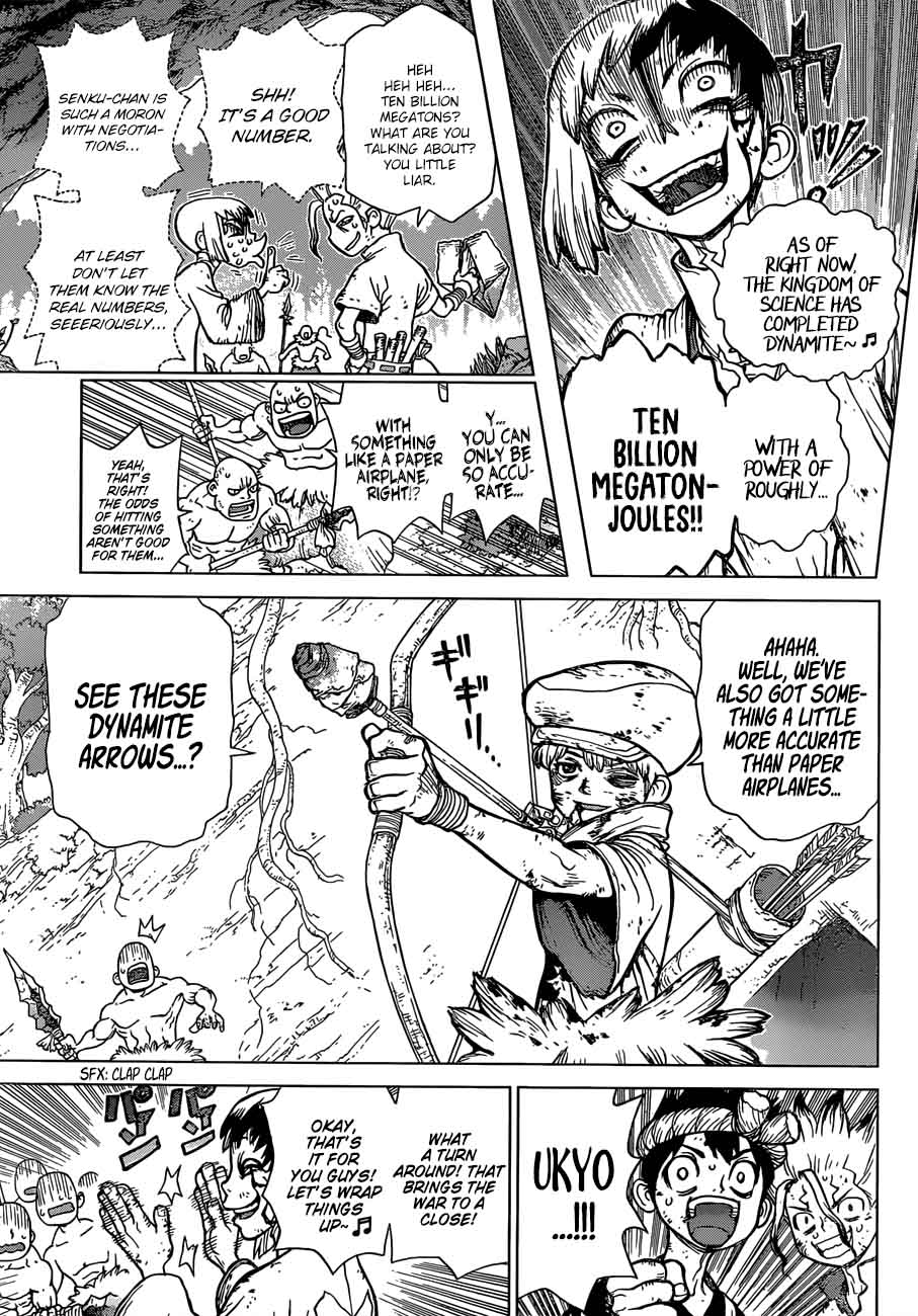 Dr. Stone Manga Chapter 78 page 4 - That Which Destroys or Saves scene