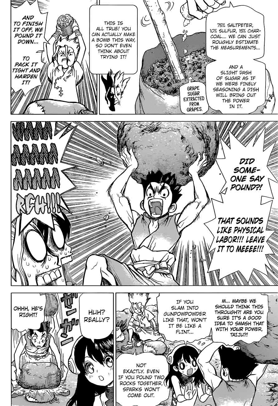 Dr. Stone Manga Chapter 8 page 8 - Raise the Smoke Signal scene