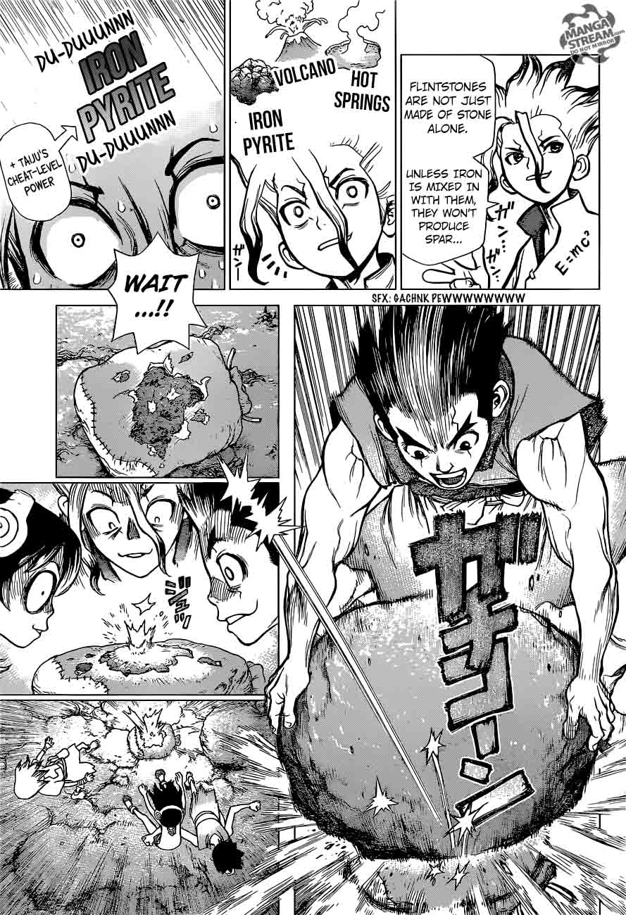 Dr. Stone Manga Chapter 8 page 9 - Raise the Smoke Signal scene