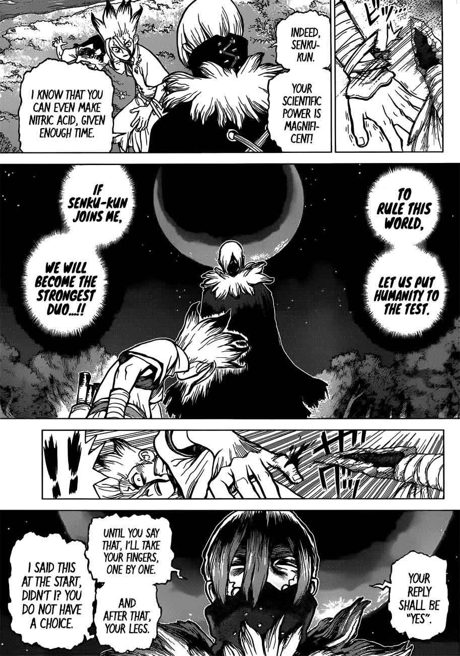 Dr. Stone Manga Chapter 80 page 11 - Humanity's Strongest Tag Team scene