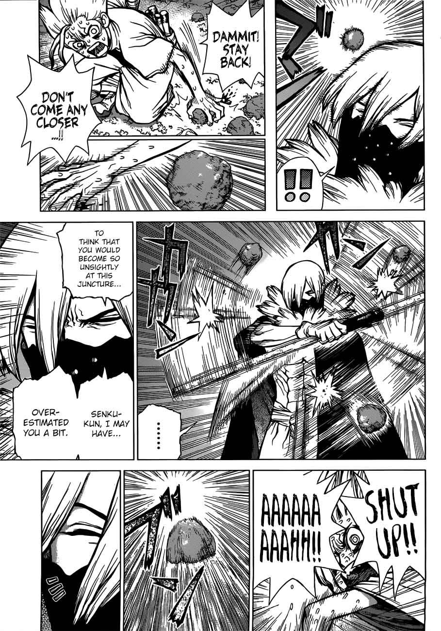 Dr. Stone Manga Chapter 80 page 13 - Humanity's Strongest Tag Team scene