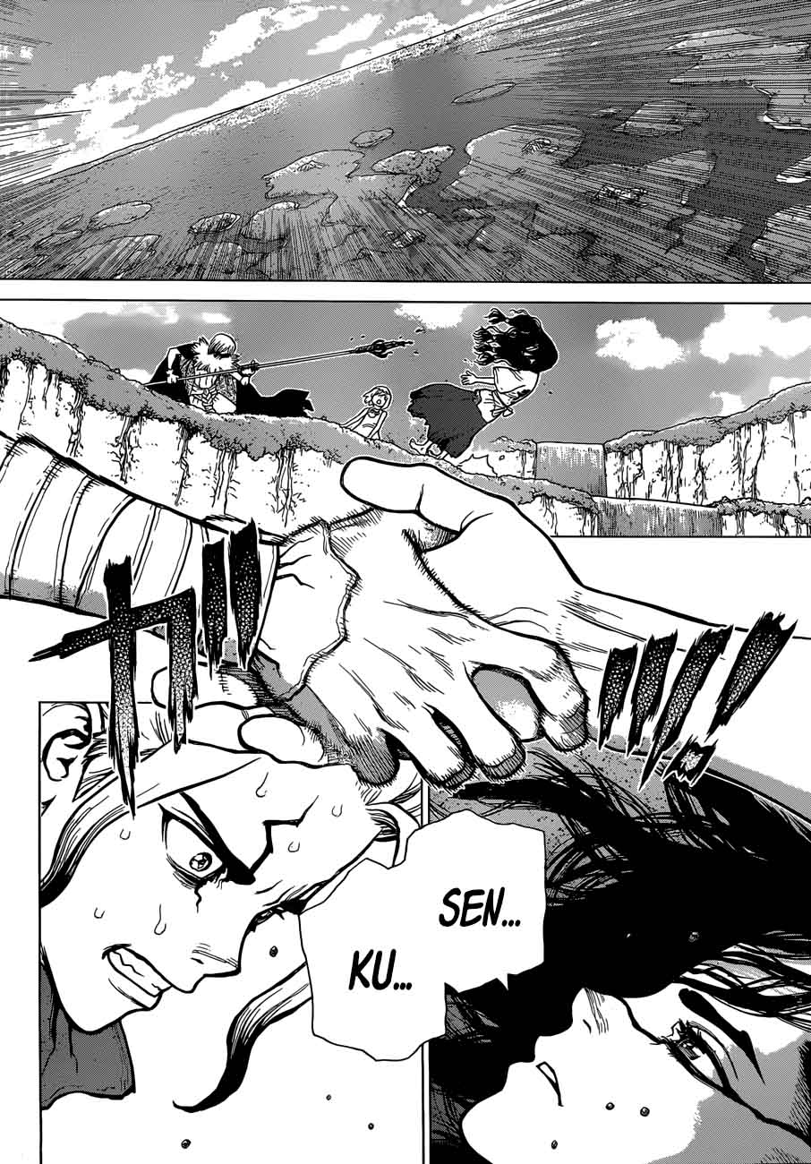 Dr. Stone Manga Chapter 80 page 2 - Humanity's Strongest Tag Team scene