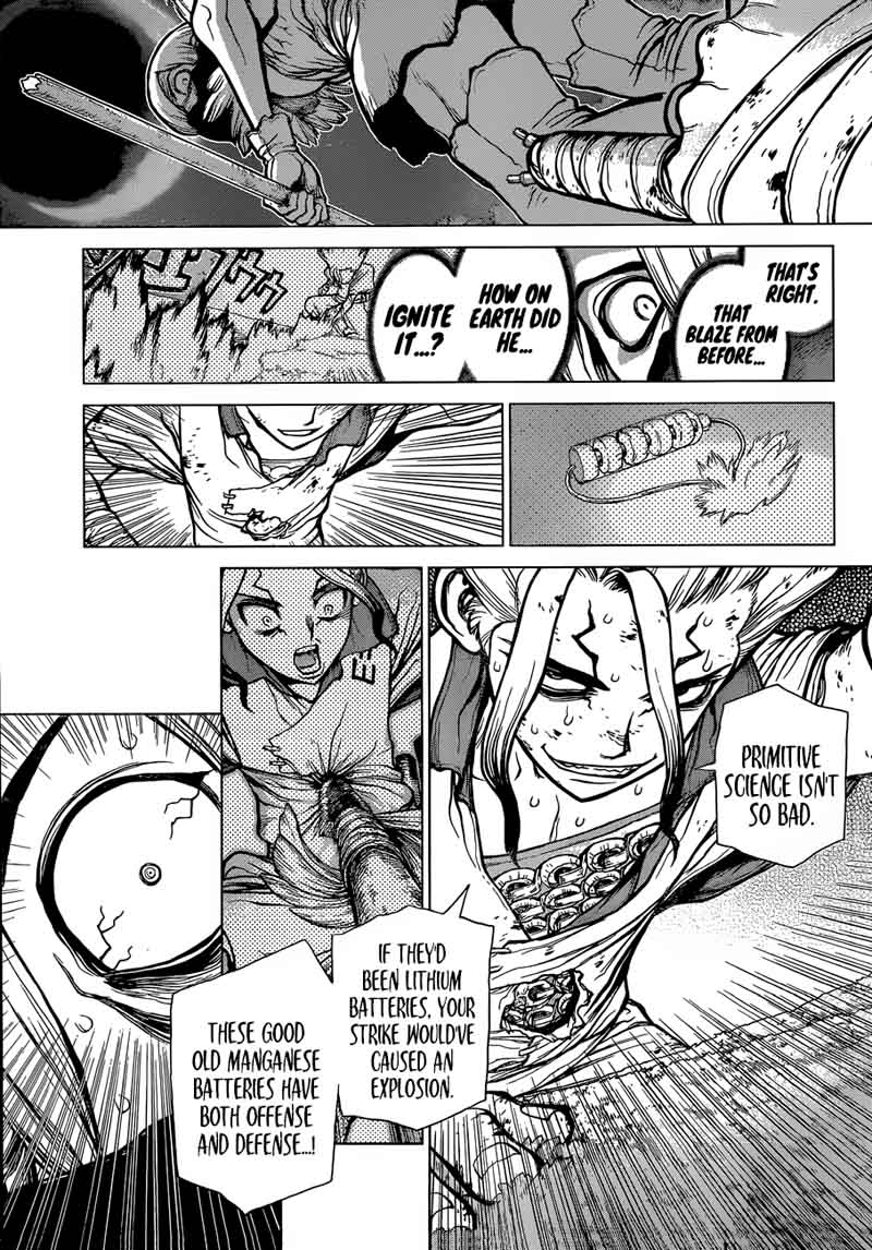 Dr. Stone Manga Chapter 81 page 14 - Fingertip scene