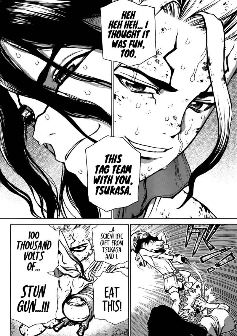 Dr. Stone Manga Chapter 81 page 15 - Fingertip scene