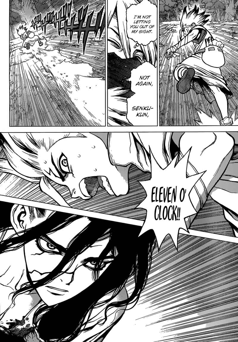 Dr. Stone Manga Chapter 81 page 4 - Fingertip scene