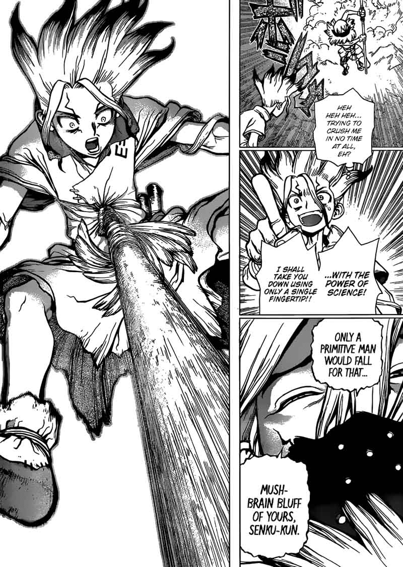 Dr. Stone Manga Chapter 81 page 8 - Fingertip scene
