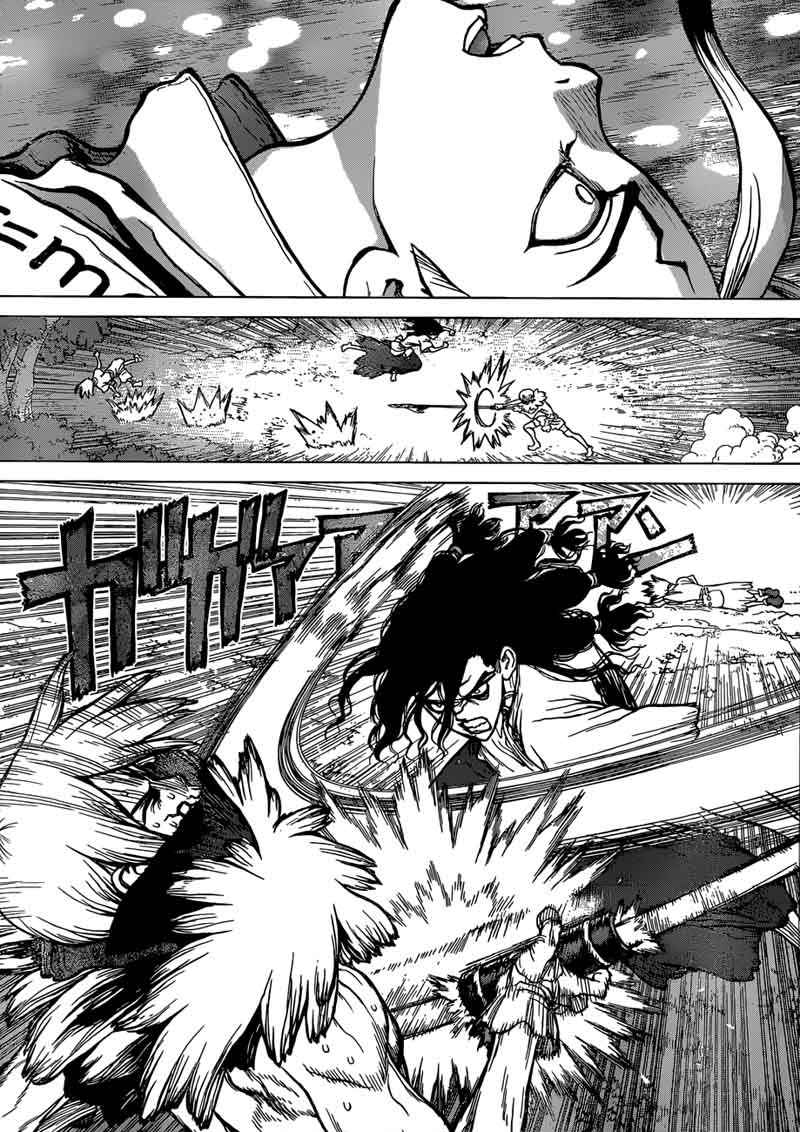Dr. Stone Manga Chapter 81 page 9 - Fingertip scene