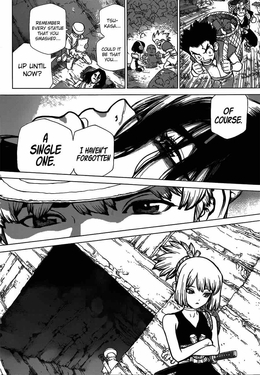 Dr. Stone Manga Chapter 82 page 13 - Epilogue of Stone Wars (End of Part 2) scene