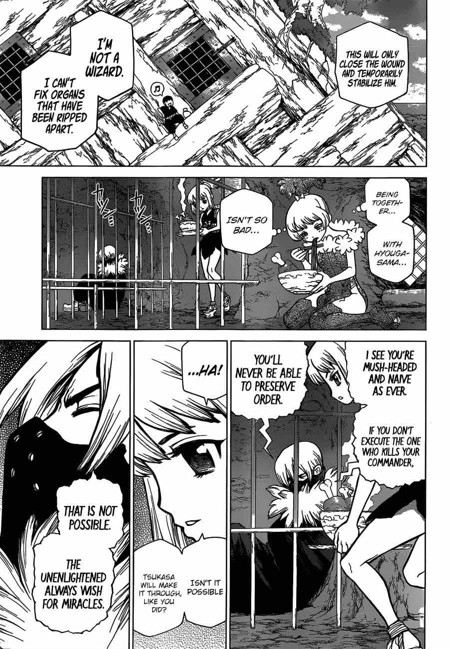 Dr. Stone Manga Chapter 82 page 16 - Epilogue of Stone Wars (End of Part 2) scene