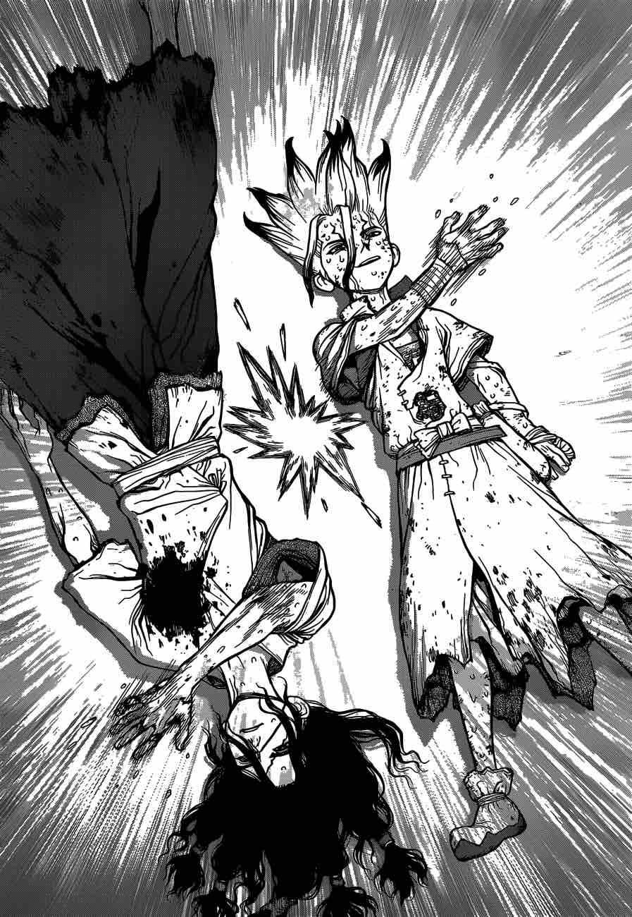 Dr. Stone Manga Chapter 82 page 4 - Epilogue of Stone Wars (End of Part 2) scene