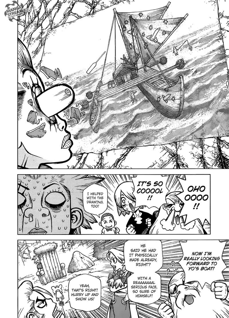 Dr. Stone Manga Chapter 84 page 12 - People = Power scene