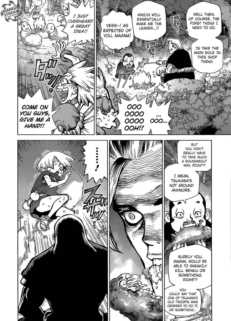 Dr. Stone Manga Chapter 84 page 8 - People = Power scene