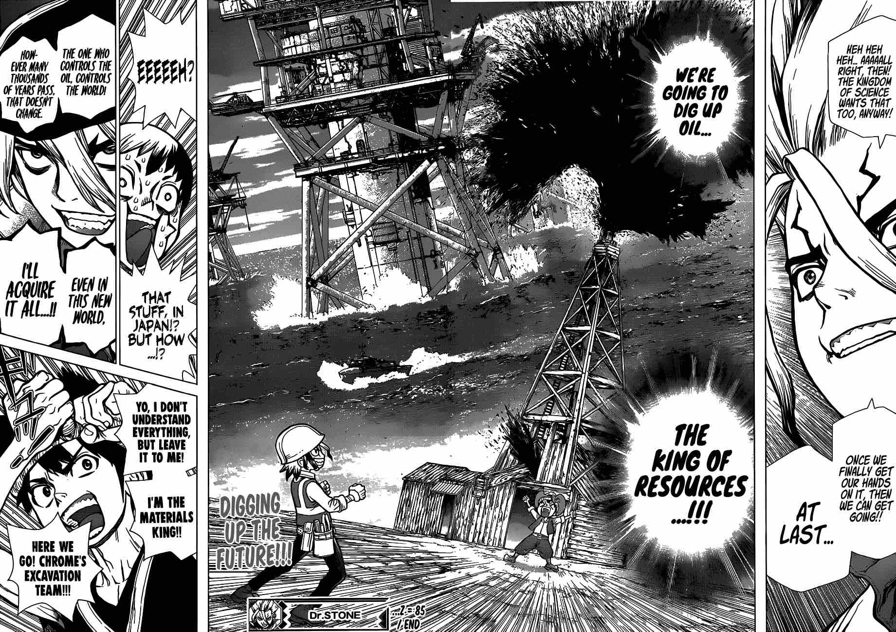 Dr. Stone Manga Chapter 85 page 17 - Ultimate Resource scene