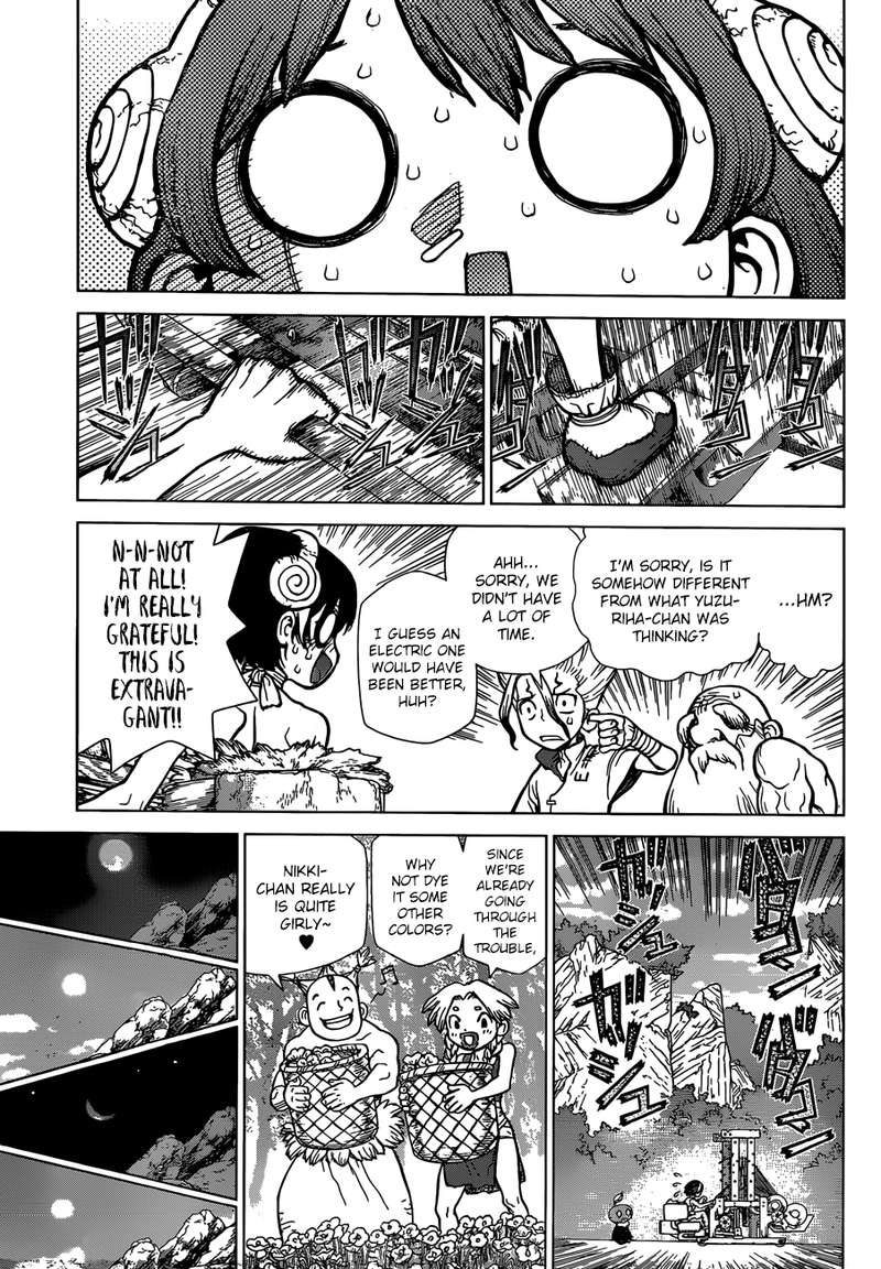 Dr. Stone Manga Chapter 87 page 11 - Senku's Department Store scene