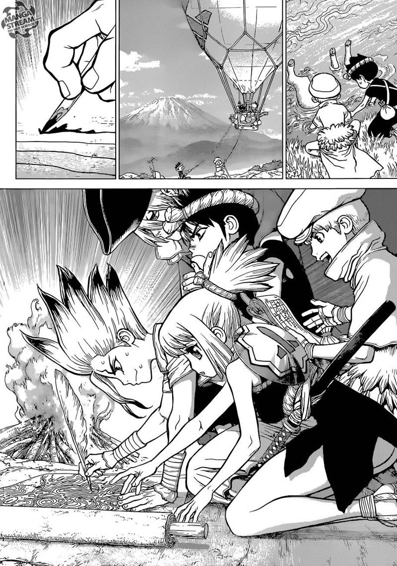 Dr. Stone Manga Chapter 90 page 9 - New World Map scene