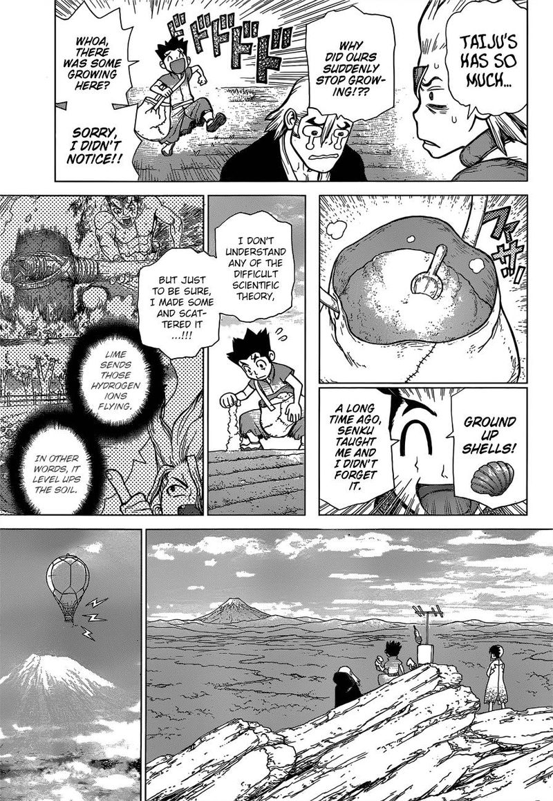 Dr. Stone Manga Chapter 91 page 12 - Need Bread? Start with Wheat scene